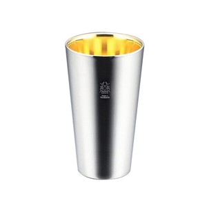 Made in Japan Stainless Construction Tumbler Inside Gold Plate