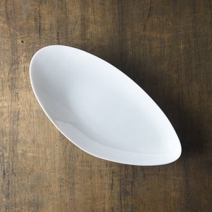 小田陶器 shell(シェル) 32cmムール 大皿(長皿) 白[日本製/美濃焼/洋食器]