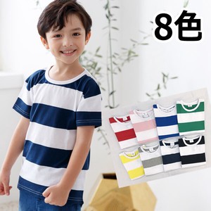 9 cm 1 40 cm 8 Colors Thick Border Short Sleeve T-shirt Kids Children's Clothing