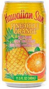 ハワイアンサン パイナップルオレンジネクター【20％混合果汁入り飲料】