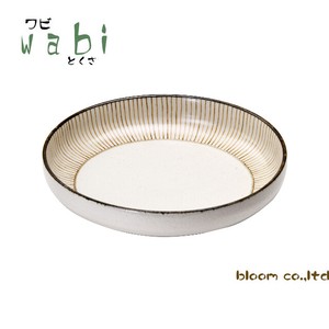 Wabi-Tokusa Deep Plate 5 Pcs Mino Ware Made in Japan