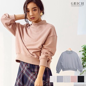 Sweatshirt Pullover Brushed High-Neck Tops Spring Autumn/Winter