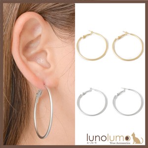 Pierced Earringss sliver Ladies Simple