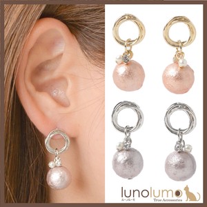 Pierced Earringss Pearl sliver Mini Rhinestone Ladies'