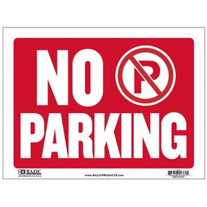 プラスチック サインプレート S-14/L-14 『NO PARKING（駐車禁止）』  サイン看板 アメリカ雑貨