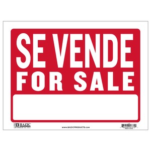 プラスチック サインプレート L-31 『SE VENDE（販売用）』 サイン看板 アメリカン雑貨
