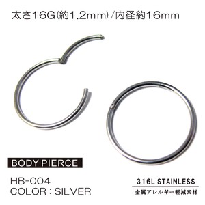 Body Pierced Earring Hoop Pierced Earring Surgical stainless Selling Metal Alleviation