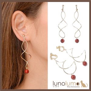 Clip-On Earrings Earrings Red Long Ladies'