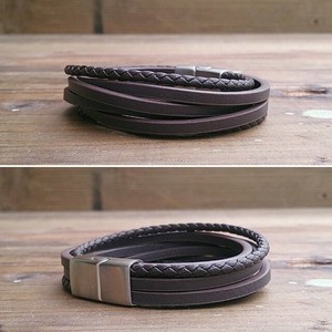 Leather Bracelet Brown Leather