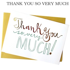Greeting Card Thank You Presents Message Card