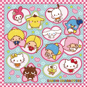 Handkerchief Bad Badtz-maru Sanrio Hello Kitty Plaid