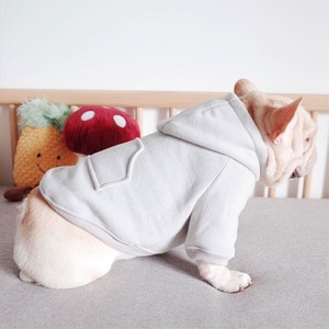 【ペット用品】犬服  シンプルパーカー ドッグウェア 冬 カワイイ イヌ ネコ ペット服