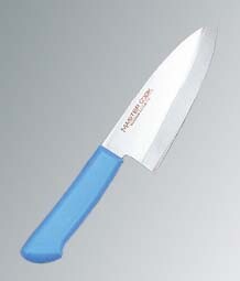 Master Cock Antibacterial Color Kitchen Knife Japanese Deba Blue
