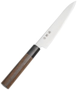 堺菊守（モリブデン鋼）和式　紫檀柄　ペティーナイフ　15cm