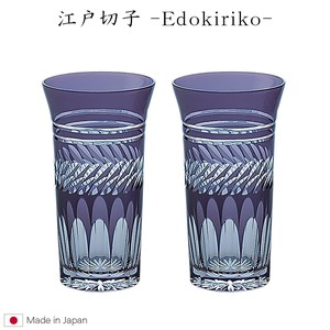 Edo-kiriko Beer Glass 2-pcs