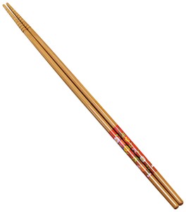 竹菜箸　すべり止め付　菊　26024