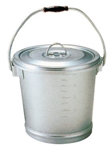 アルマイト　丸型一重　食缶