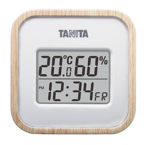 タニタ　デジタル温湿度計　TT−571−NA　ナチュラル