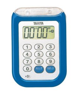 タニタ　防水大音量　タイマー　100分計　TD−377　ﾌﾞﾙｰ