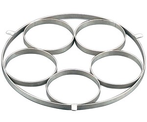 EBM　18−8　ゆで麺鍋用リング　Bタイプ　φ135×5穴
