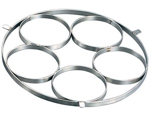 EBM　18−8　ゆで麺鍋用リング　Cタイプ　φ145×5穴