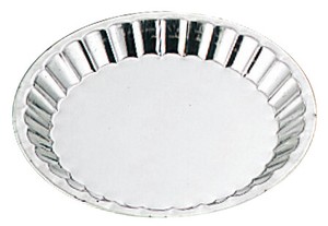 ブリキ　菊型　パイ皿