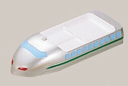 メラミン　ランチ皿　ニュー新幹線　シルバー