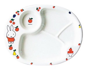 メラミン　子供食器　ミッフィーフルーツシリーズランチ皿　CM−69FR