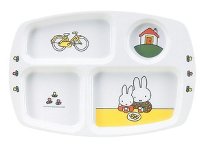 メラミン子供食器　ミッフィー　角ランチ皿　CM−20C