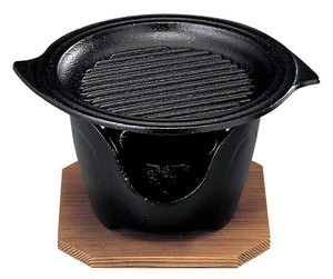 SN　グリル丸型　卓上焼ミニ皿セット　15cm