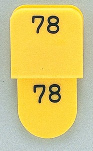 クロークチケット　KF969　黄（CT-3）