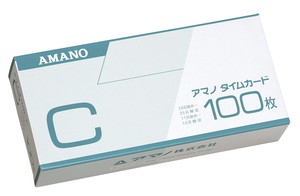 AMANO　標準　タイムカード（100枚入）Cカード
