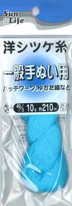【糸】SunLife　洋しつけ糸　ブルー　40/3　約210m（約10g）