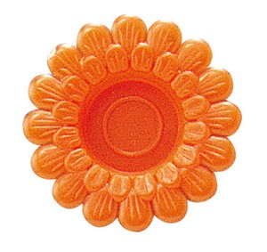 わさび皿（500枚入）菊　オレンジ
