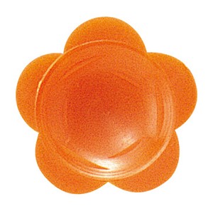 わさび皿（500枚入）花　オレンジ