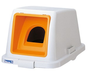 カラー分類ボックス70L　フタ　ビンカン用　オレンジ（イエロー）