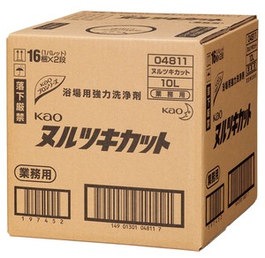 【日本製】花王　浴場用強力洗剤　ヌルツキカット　10L