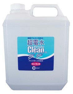 【日本製】アルカリ洗浄剤　超電水　クリーンシュシュ　4L