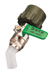 【日本製】一斗缶用バルブ　MWC−40BS　緑