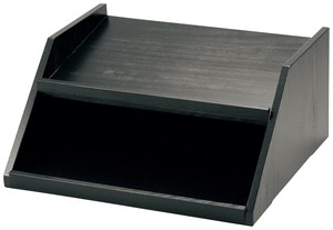 厨房用品 2层 木制 黑色 日本制造