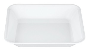 【日本製】メラミン　角型フードパン　2／3　UL−2365−W　白