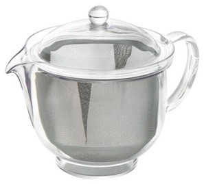 クリアティーポット（L）480ml　ステンレスメッシュ　TW-3722