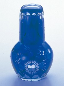 花切子　冠水瓶　ルリ　HN−40BL　700cc　ガラス製