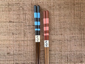 日本製木箸　「スリーライン 箸」食器洗浄機対応