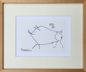 アートフレーム　パブロ・ピカソ Pablo Picasso Le petit cochon-NA