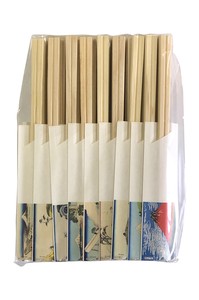 国産割り箸 「富嶽三十六景箸 ひのき元禄箸 36入」　Disposable chopsticks