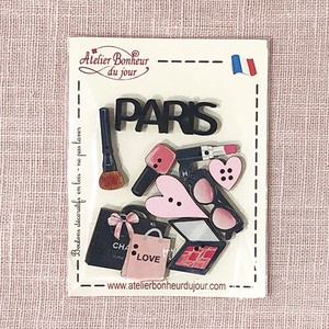 フランス製 木製ボタンセット  アトリエ ボヌール ドゥ ジュール 【Paris-Love】
