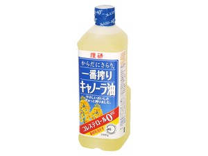 理研 一番搾りキャノーラ油 ペット 1Kg x12 【食用油】