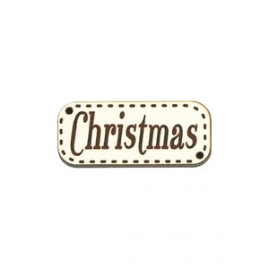 クリスマス　木製ボタン　アトリエ ボヌール ドゥ ジュール 【クリスマス・アイボリー】