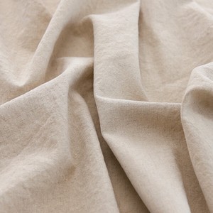 Fabric Plain Half Linen Bio Wash 3 Natural 1m Unit Cut Sales